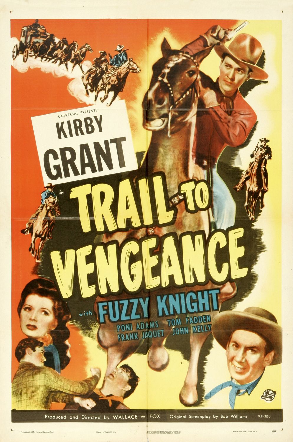 Extra Large Movie Poster Image for Trail to Vengeance 