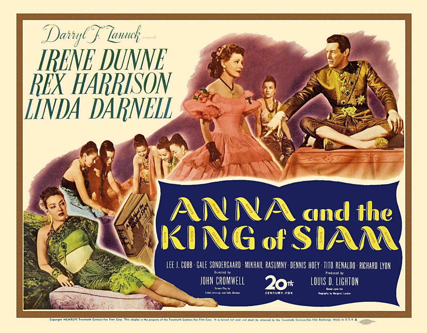 Extra Large Movie Poster Image for Anna and the King of Siam (#2 of 2)