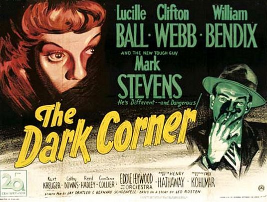 Lucille Ball Movie Poster A DARK CORNER Movie Poster Classic Movie Poster 