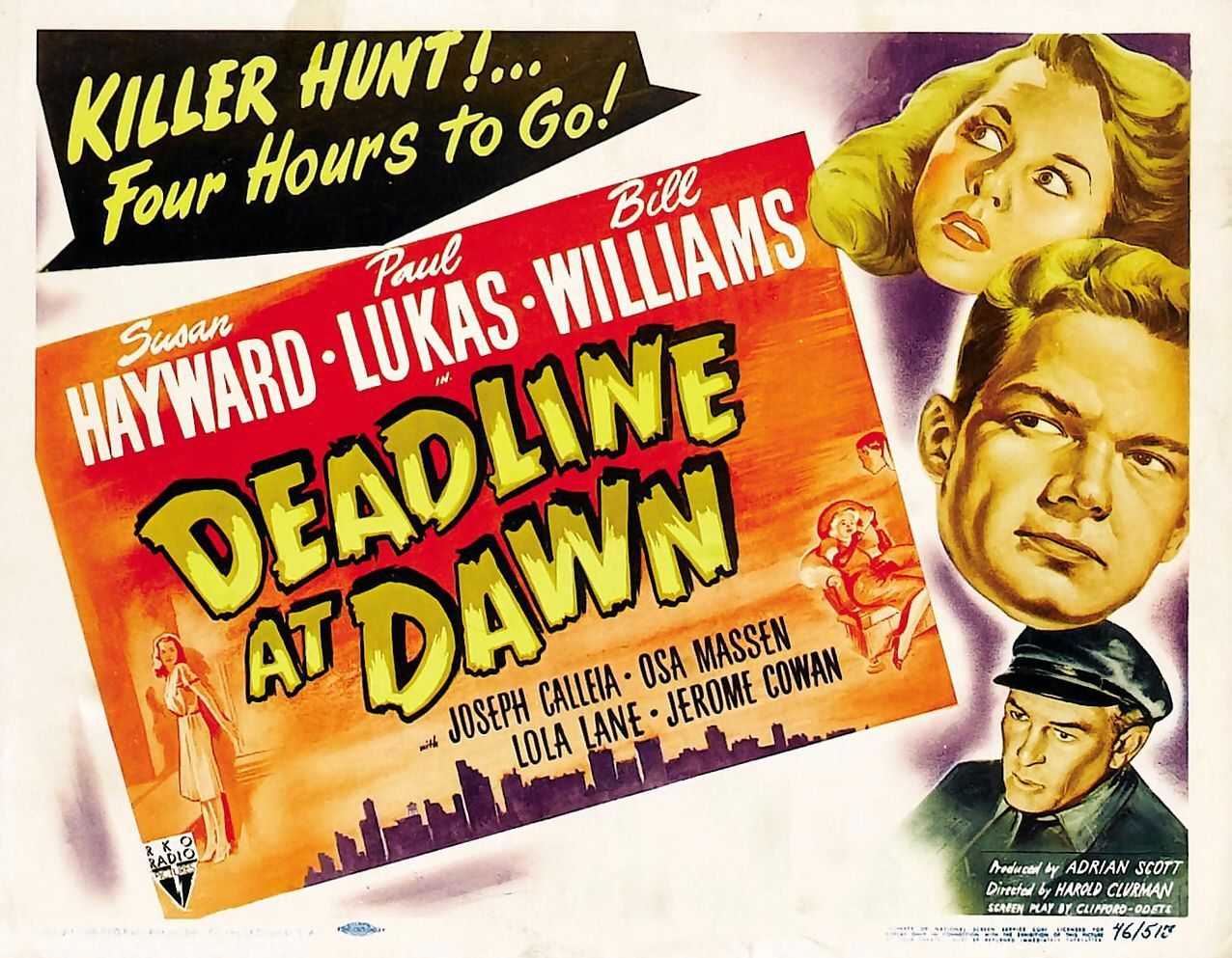 Extra Large Movie Poster Image for Deadline at Dawn (#2 of 2)