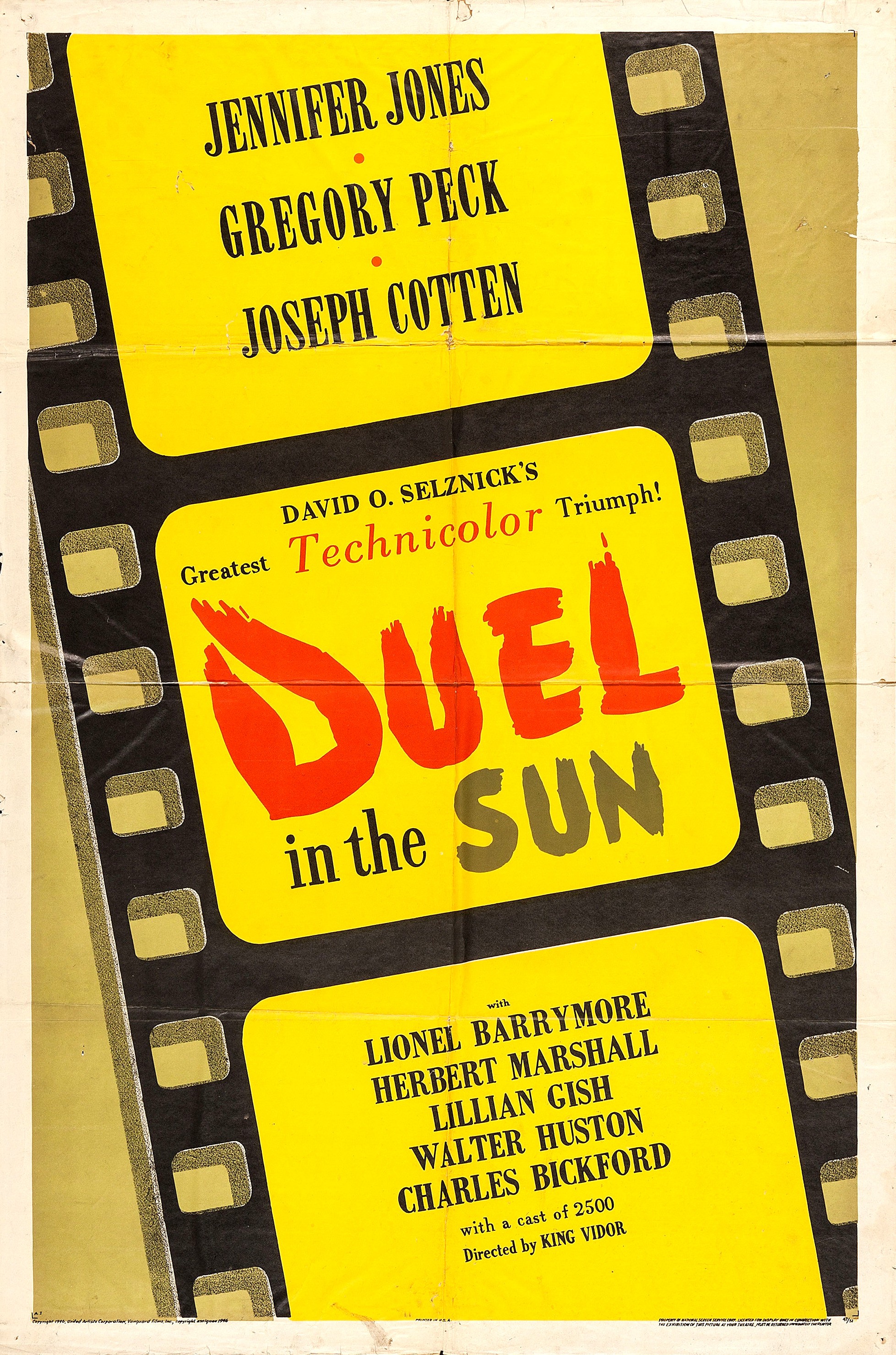 Mega Sized Movie Poster Image for Duel in the Sun (#1 of 13)