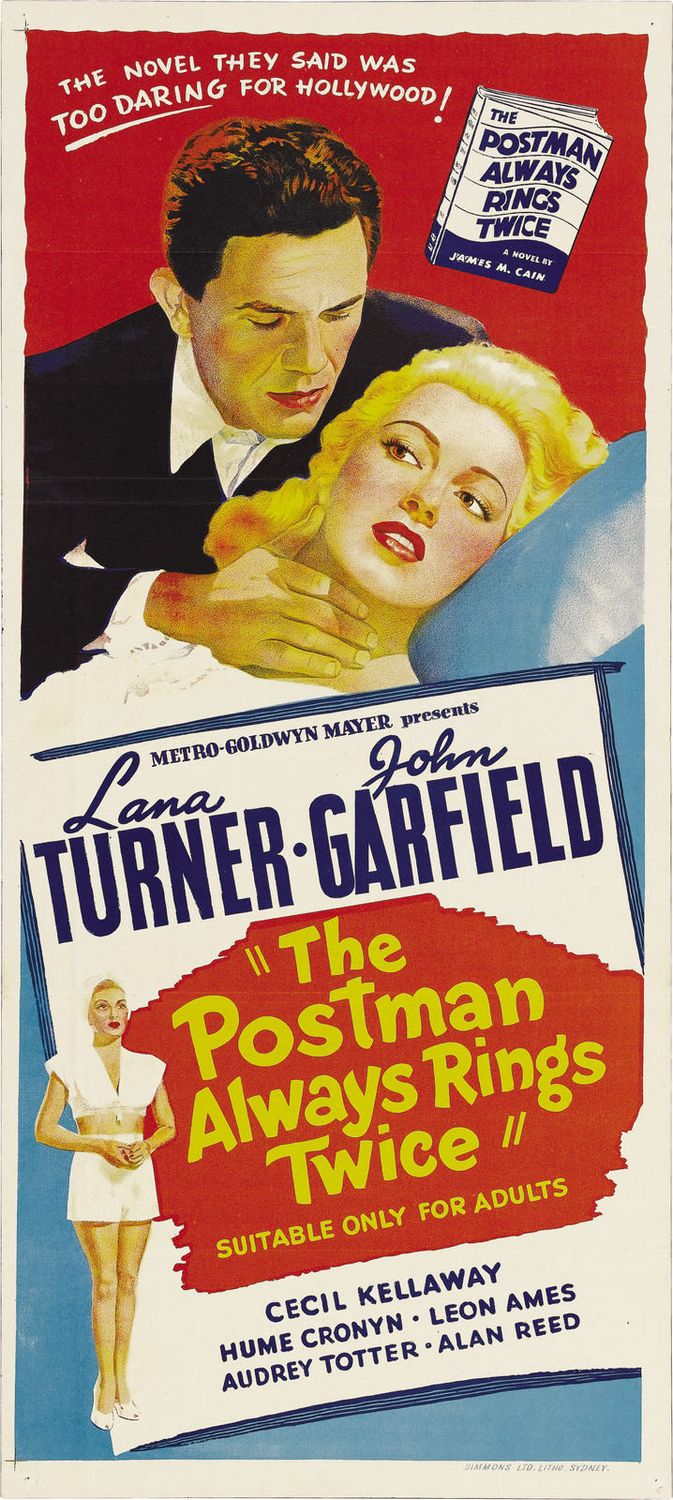 Extra Large Movie Poster Image for The Postman Always Rings Twice (#1 of 4)