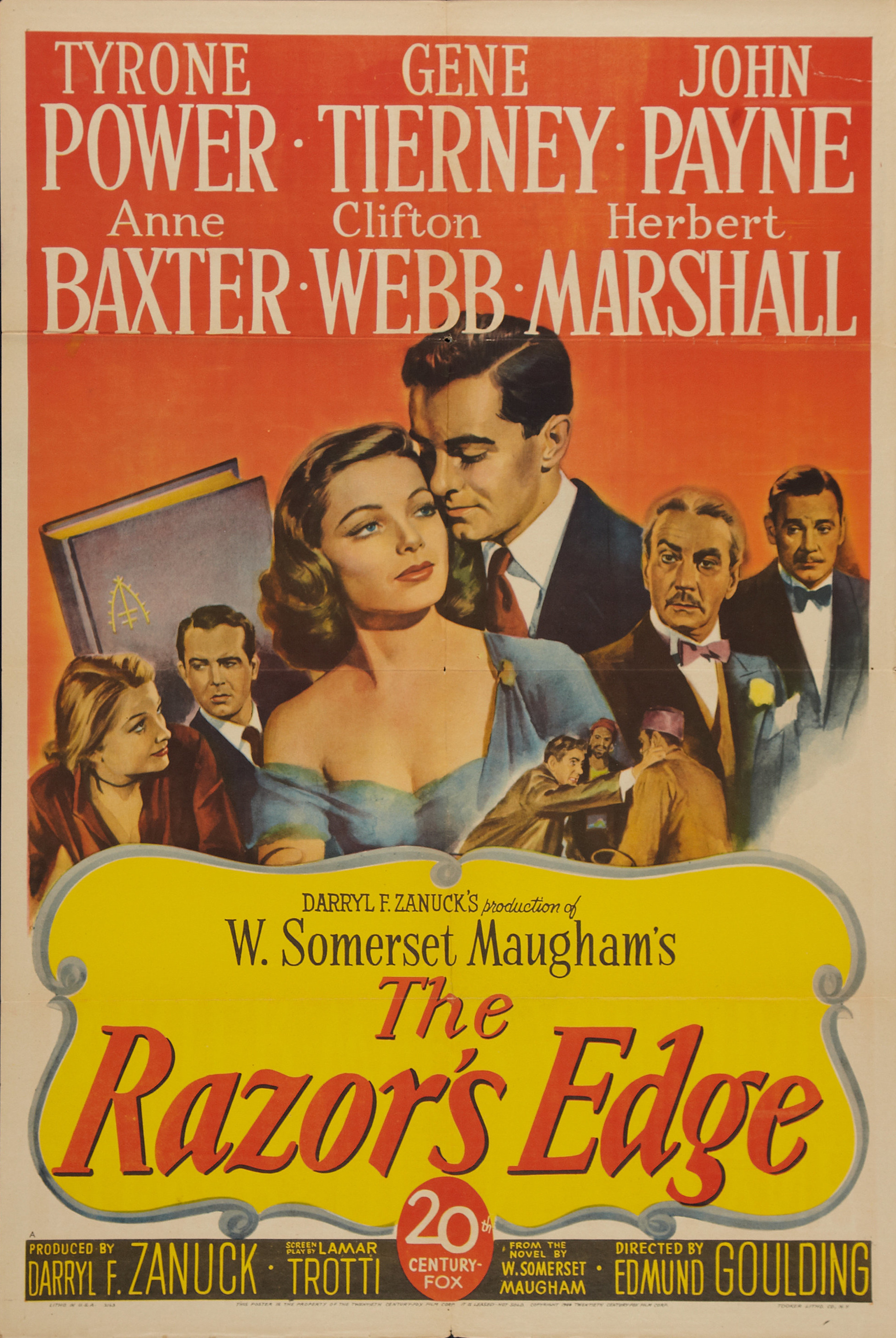 Mega Sized Movie Poster Image for The Razor's Edge (#2 of 5)