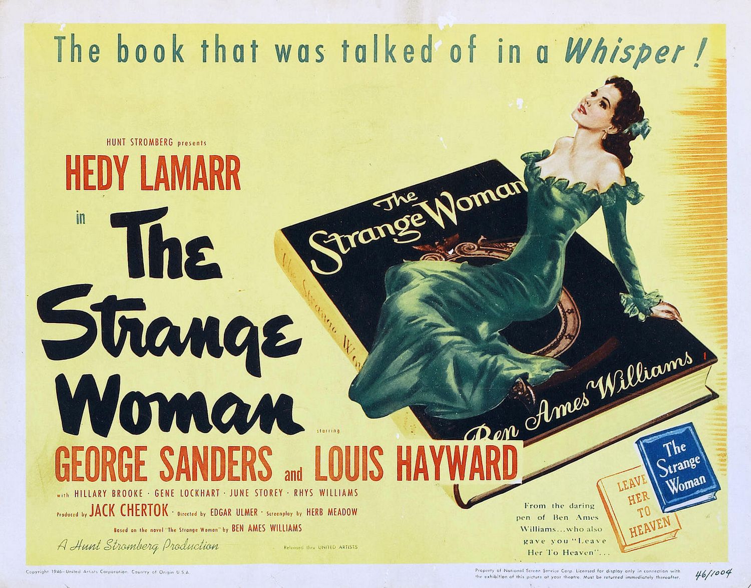 Extra Large Movie Poster Image for The Strange Woman (#1 of 2)