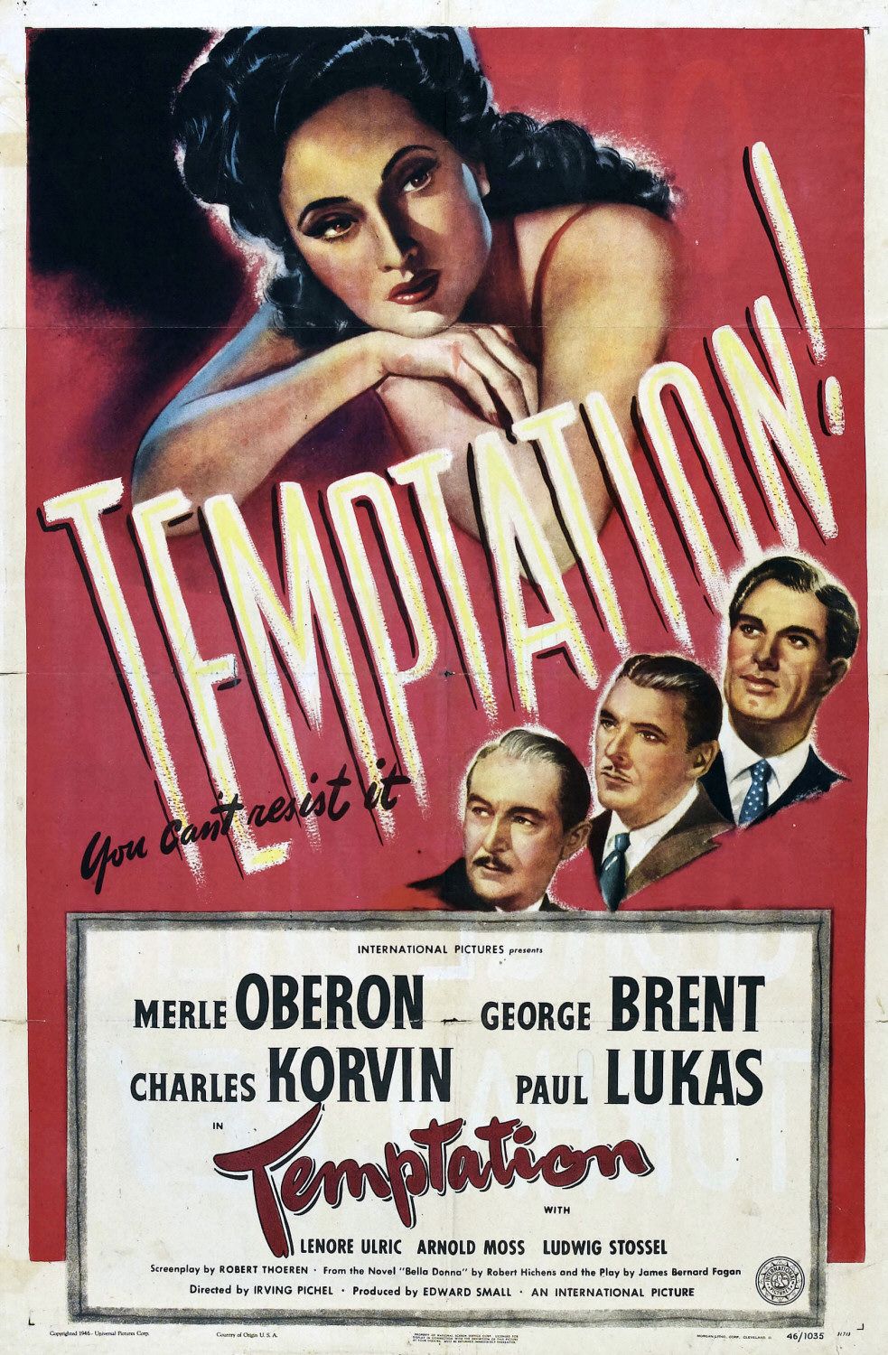 Extra Large Movie Poster Image for Temptation 