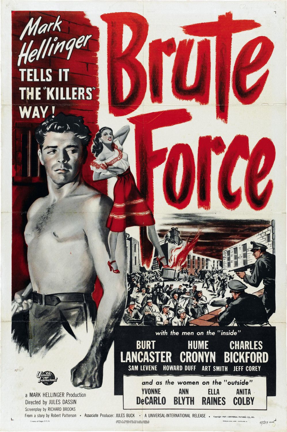 Extra Large Movie Poster Image for Brute Force (#1 of 8)