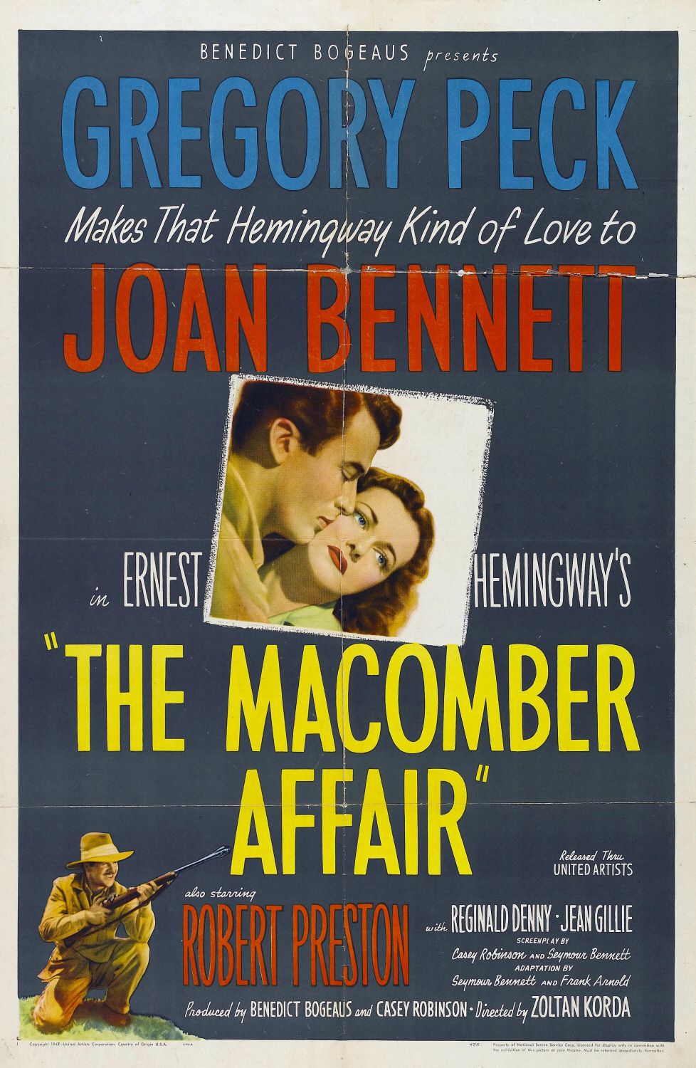 Extra Large Movie Poster Image for The Macomber Affair 