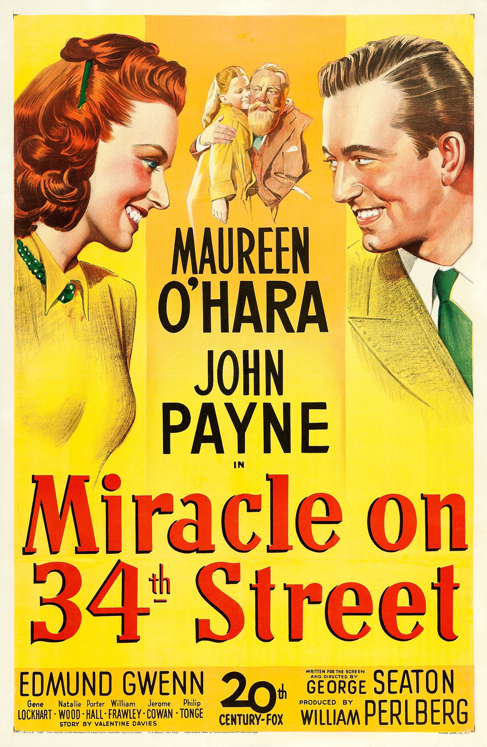 Mega Sized Movie Poster Image for Miracle on 34th Street 