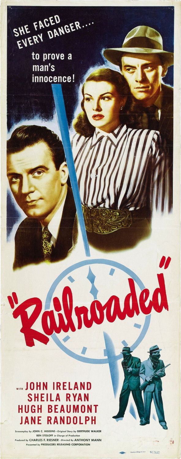 Extra Large Movie Poster Image for Railroaded! (#2 of 2)