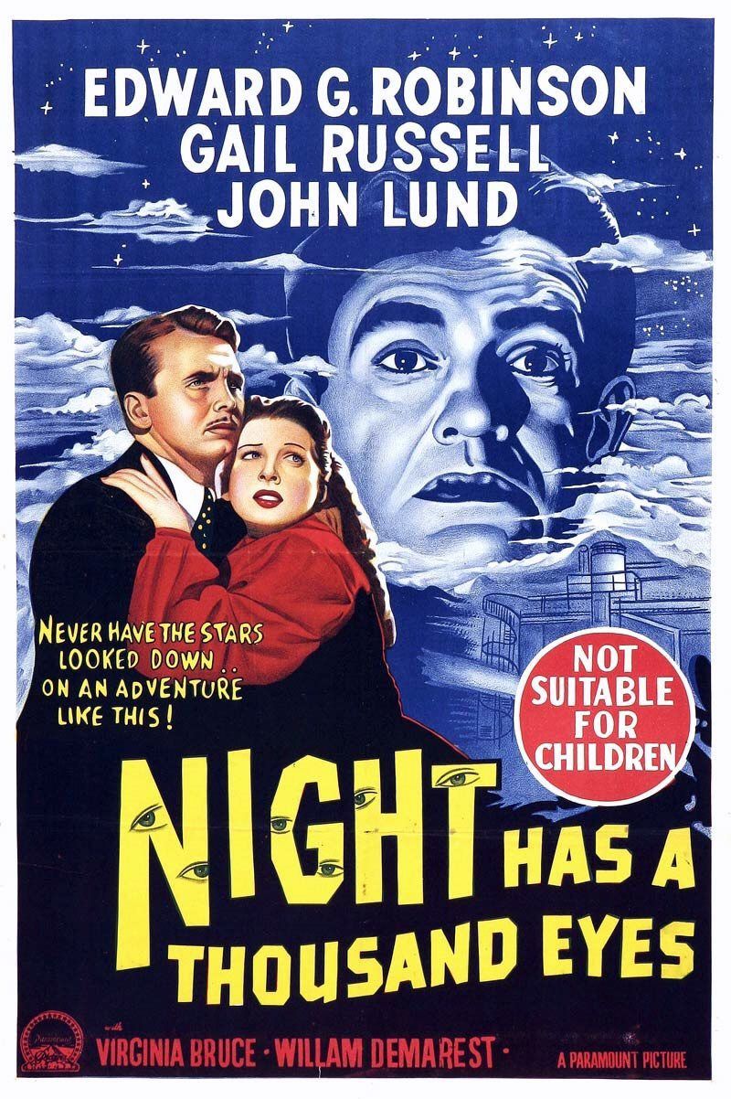 Extra Large Movie Poster Image for Night Has a Thousand Eyes 