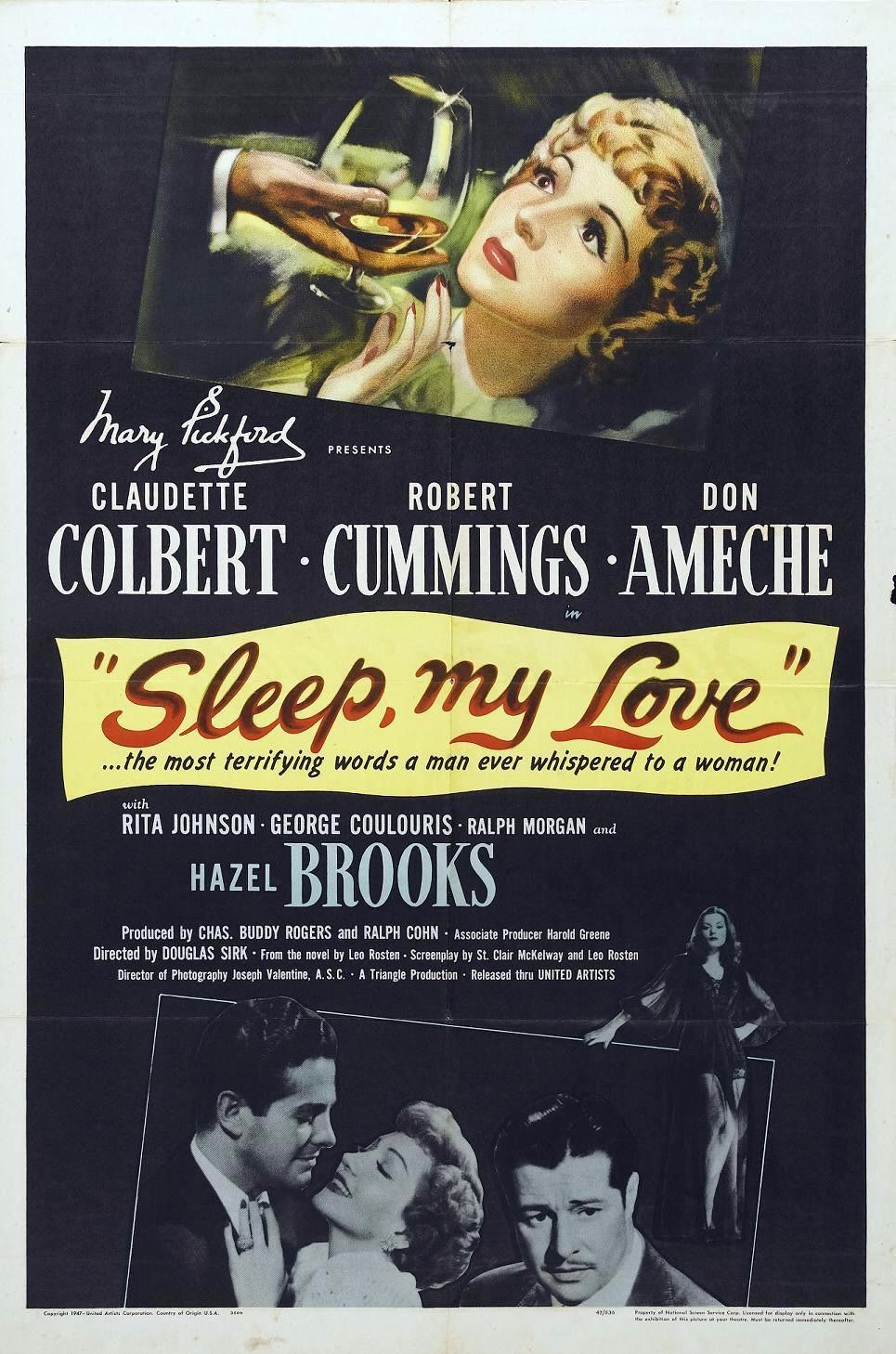 Extra Large Movie Poster Image for Sleep, My Love (#1 of 2)