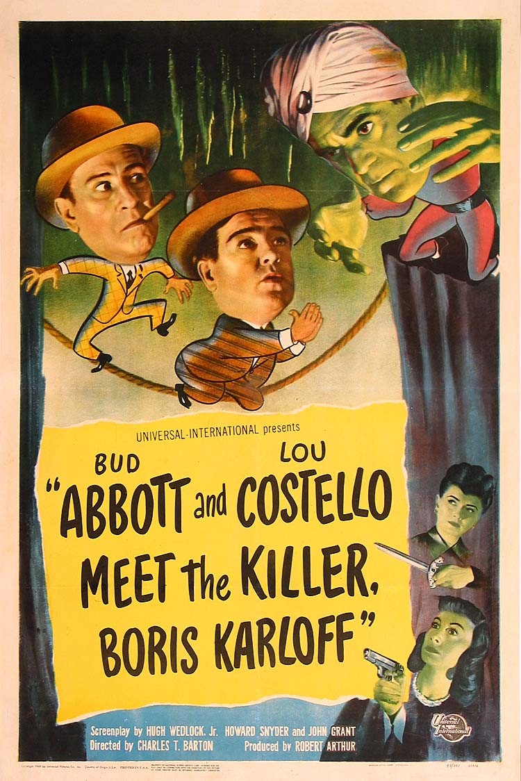 Extra Large Movie Poster Image for Abbott and Costello Meet the Killer, Boris Karloff 