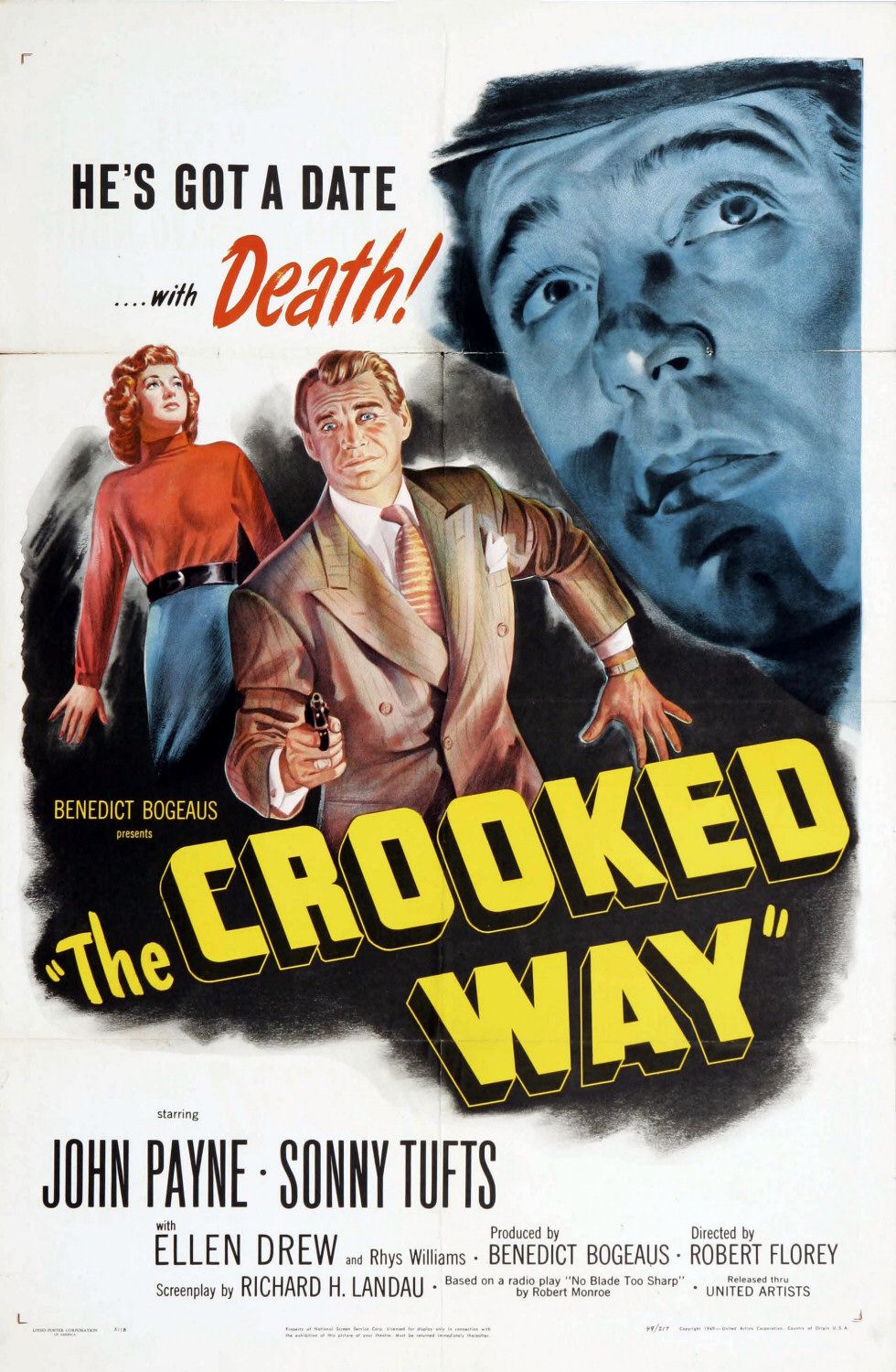 Extra Large Movie Poster Image for The Crooked Way 