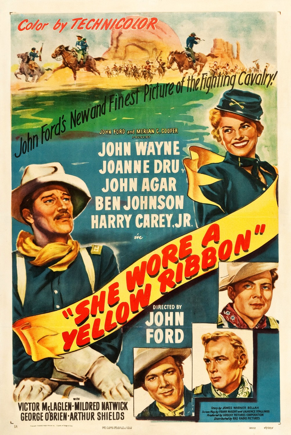 Extra Large Movie Poster Image for She Wore a Yellow Ribbon 