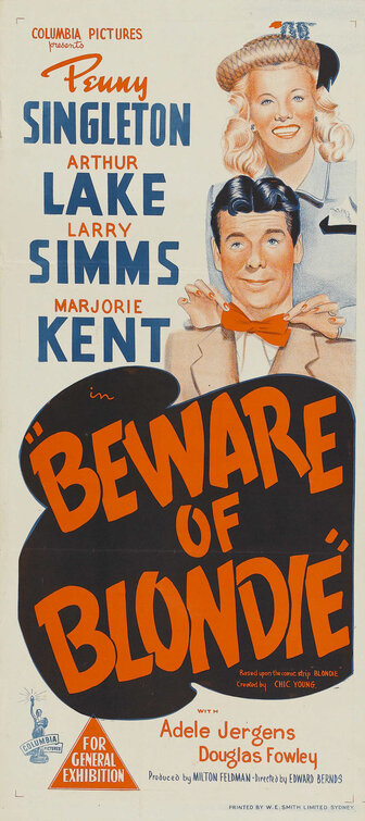 Beware of Blondie Movie Poster