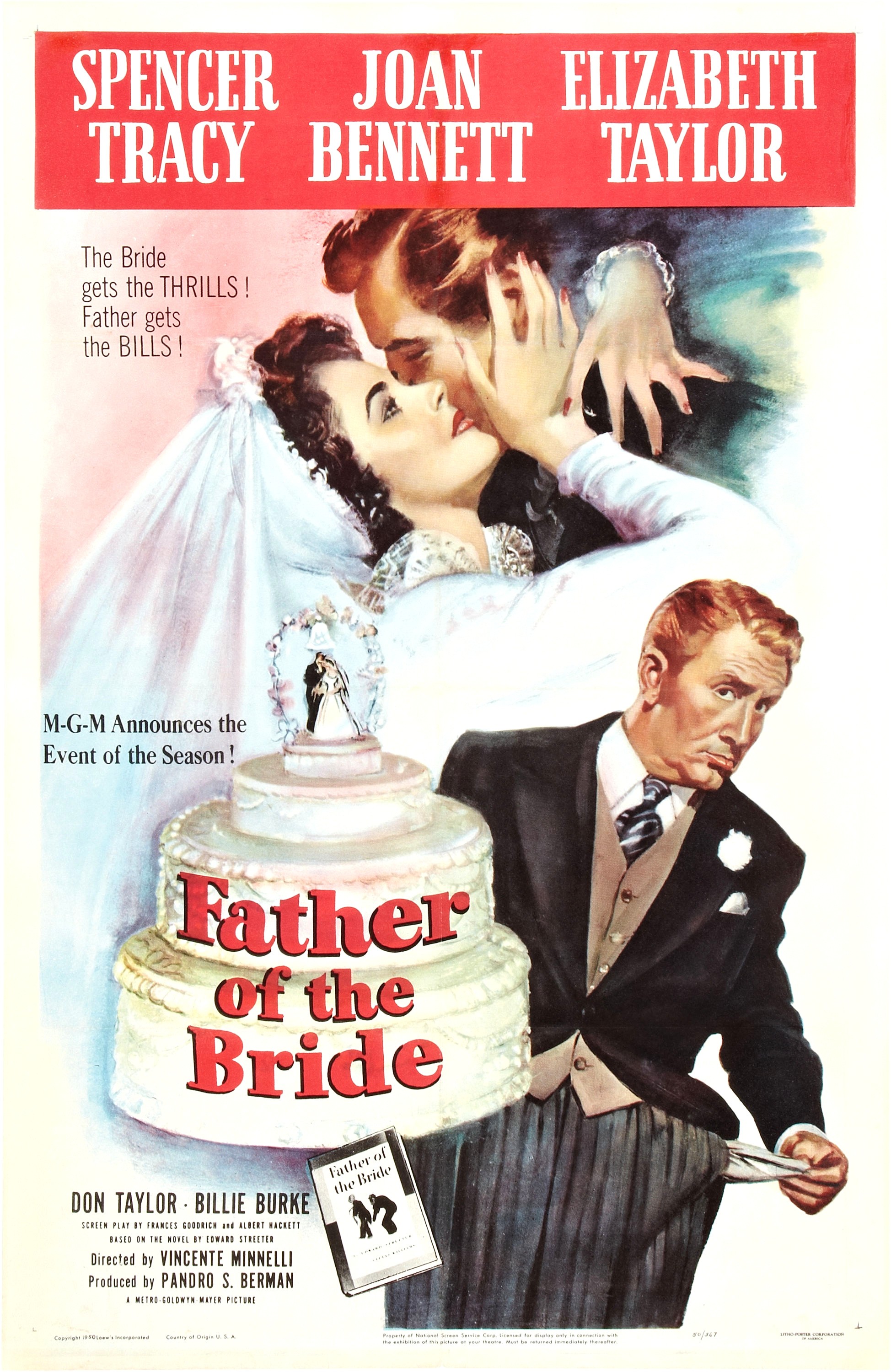Mega Sized Movie Poster Image for Father of the Bride 
