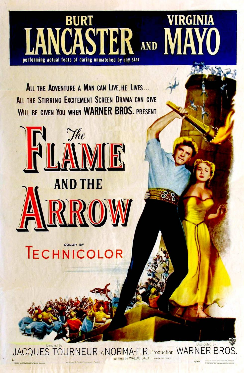 Extra Large Movie Poster Image for The Flame and the Arrow 