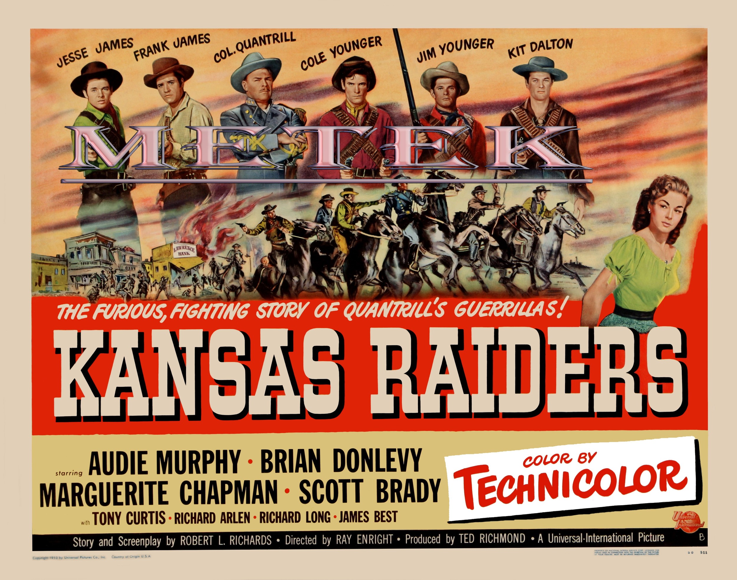 Mega Sized Movie Poster Image for Kansas Raiders 