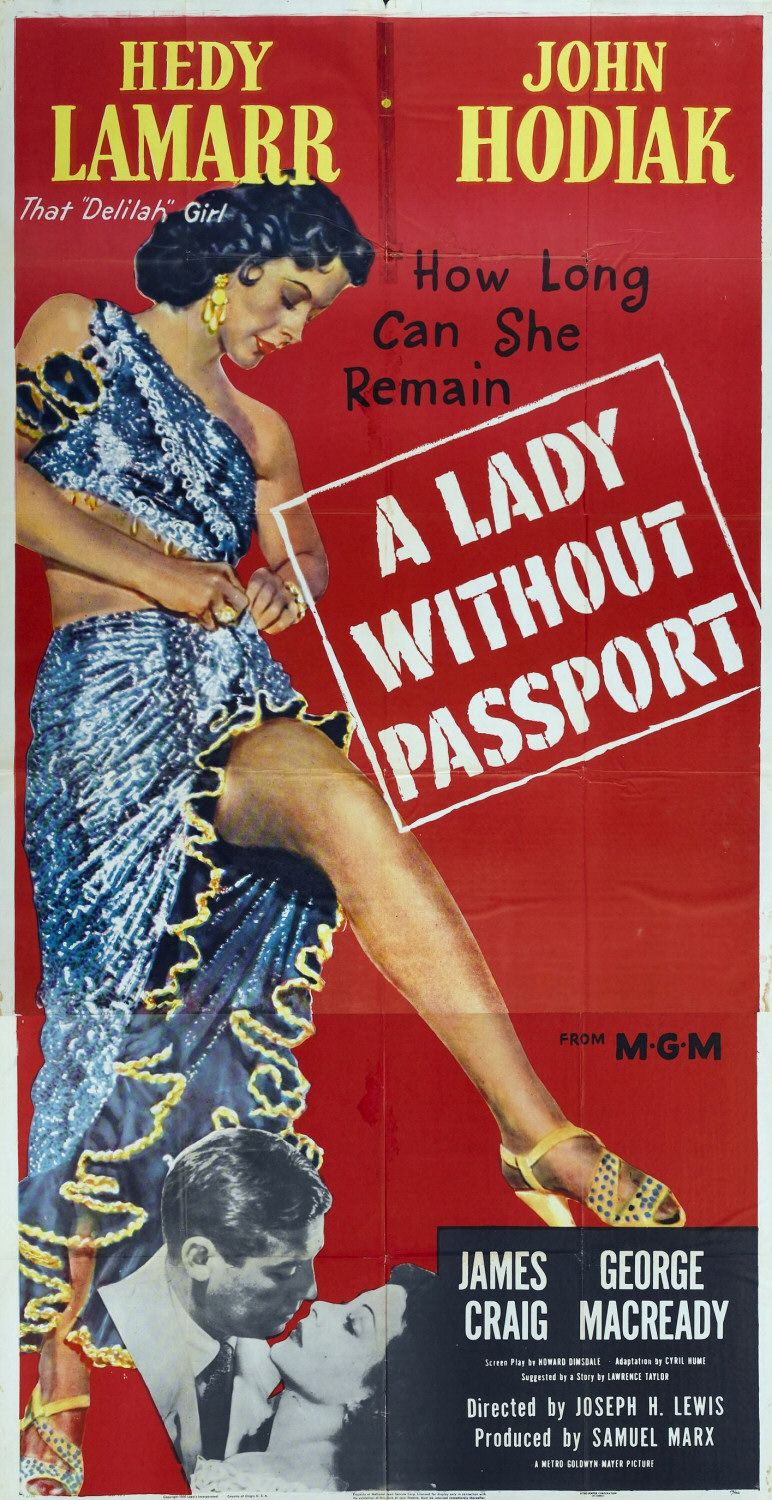 Extra Large Movie Poster Image for A Lady Without Passport (#2 of 3)