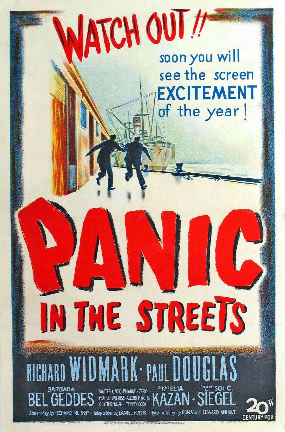 Extra Large Movie Poster Image for Panic in the Streets (#1 of 5)