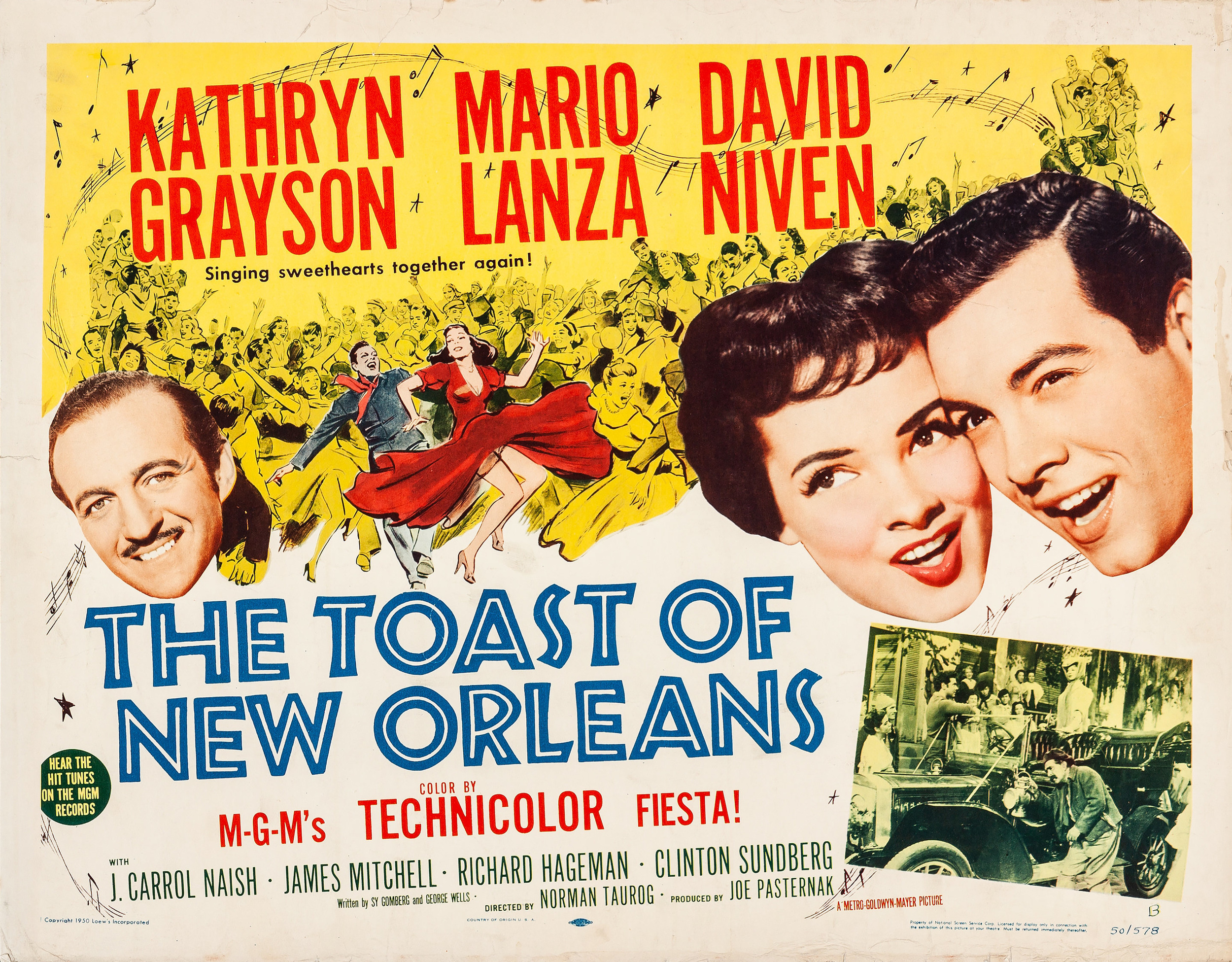 Mega Sized Movie Poster Image for The Toast of New Orleans (#2 of 2)
