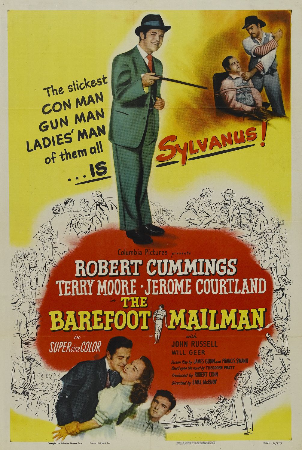 Extra Large Movie Poster Image for The Barefoot Mailman 
