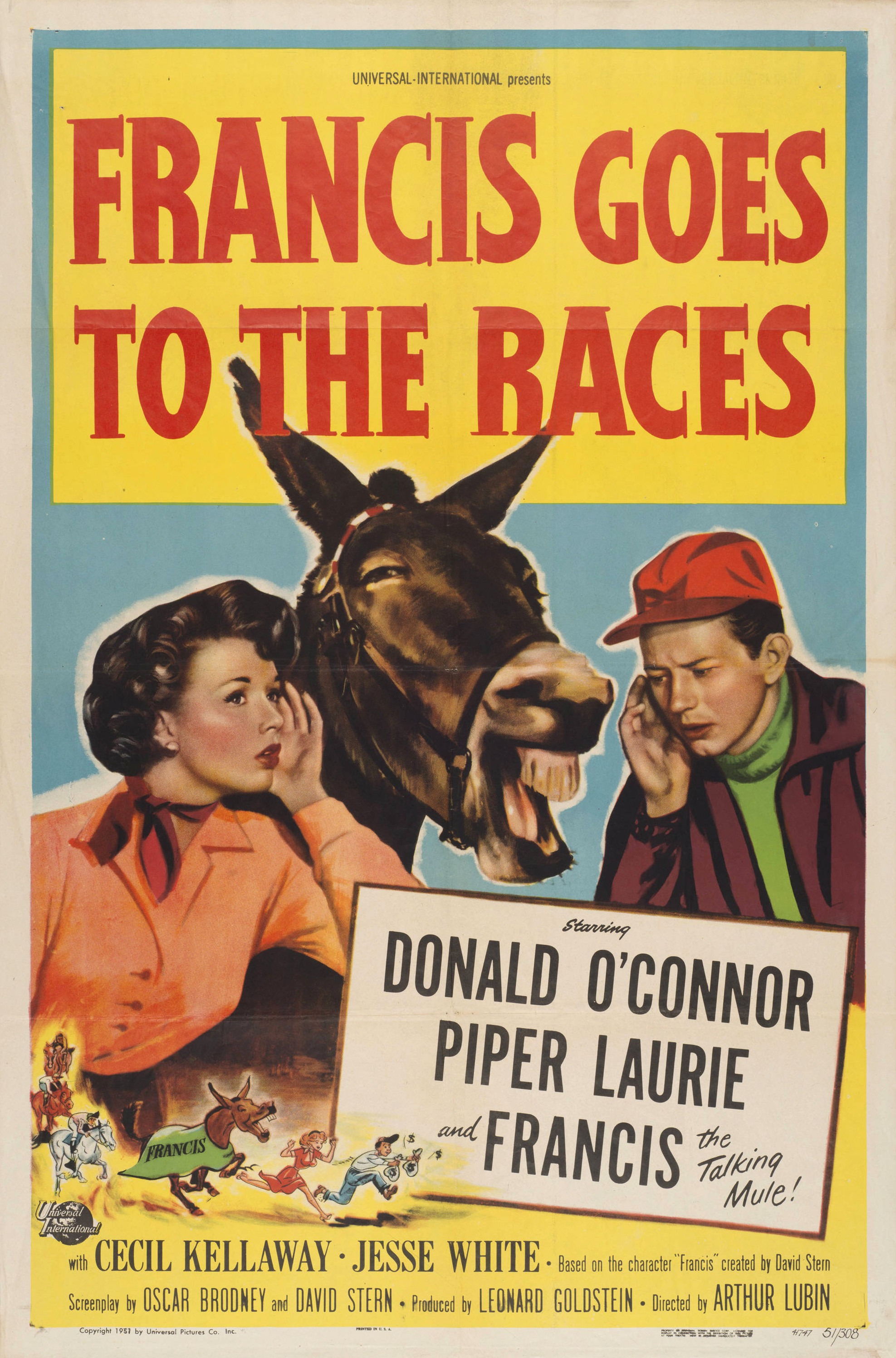 Mega Sized Movie Poster Image for Francis Goes to the Races 