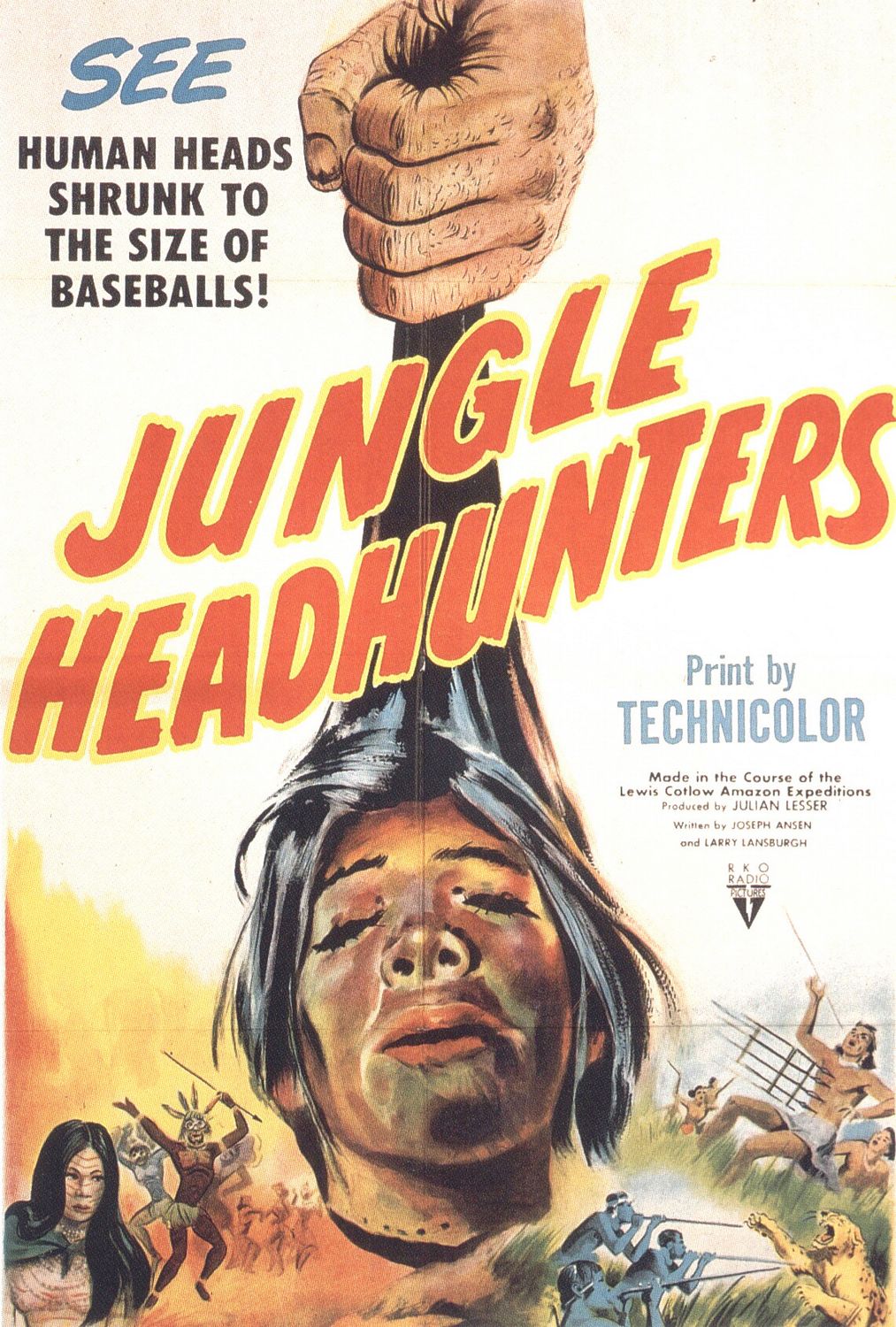 Extra Large Movie Poster Image for Jungle Headhunters 