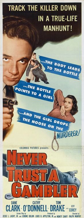 Never Trust a Gambler Movie Poster