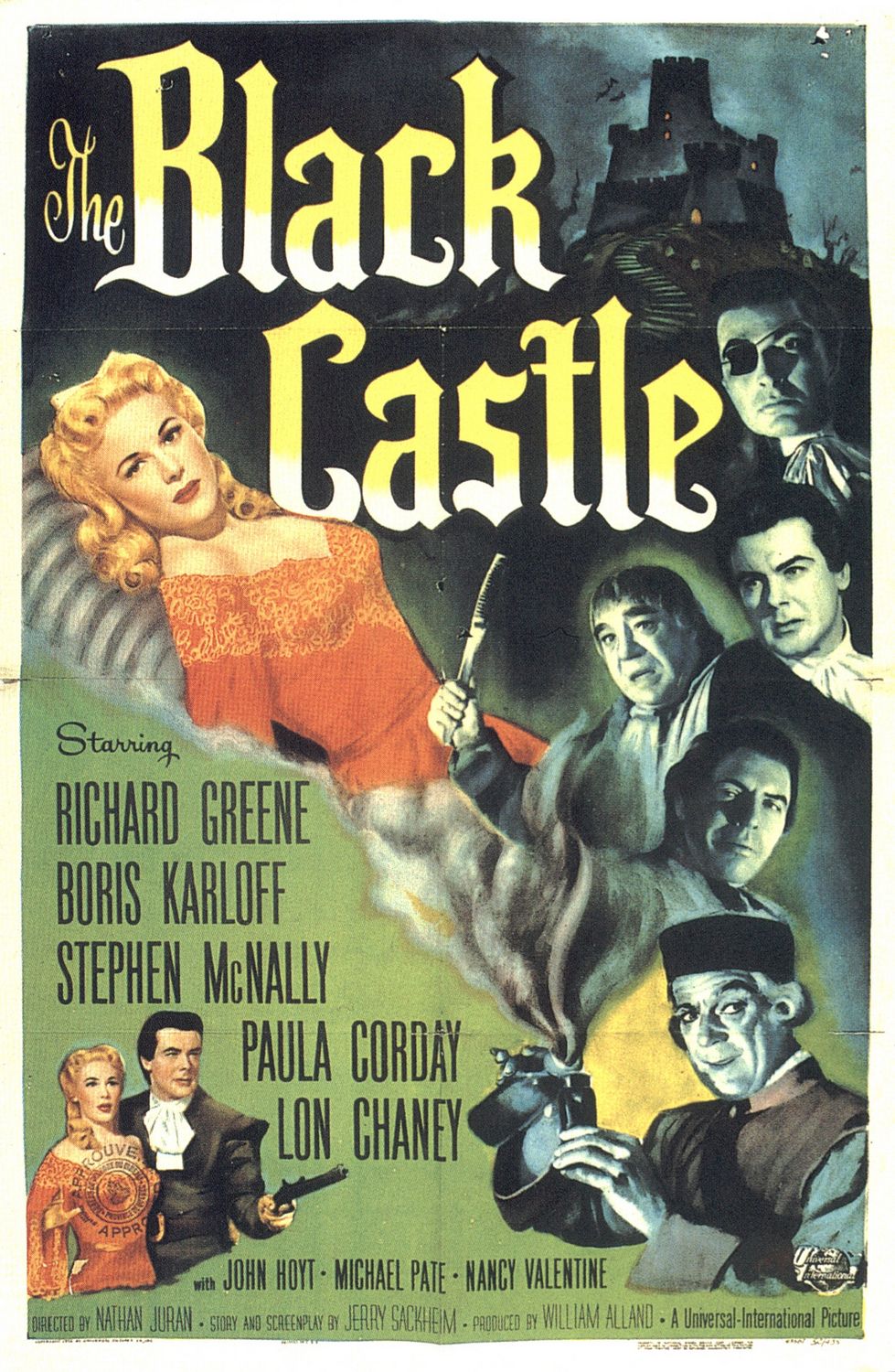 Extra Large Movie Poster Image for The Black Castle 