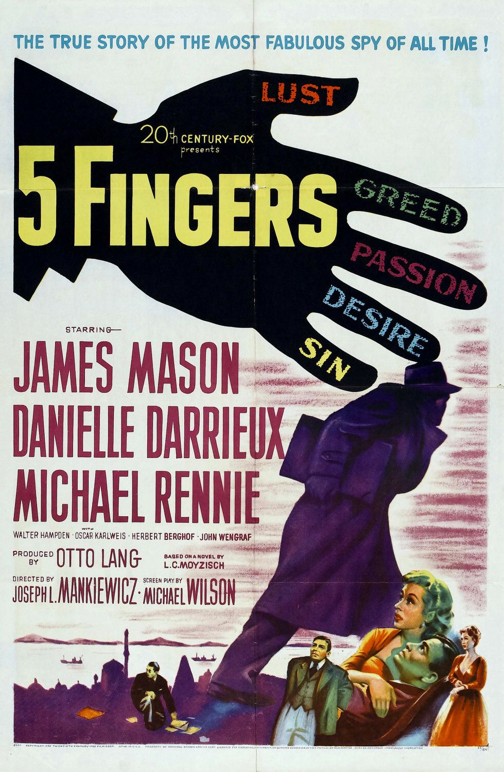 Extra Large Movie Poster Image for 5 Fingers 
