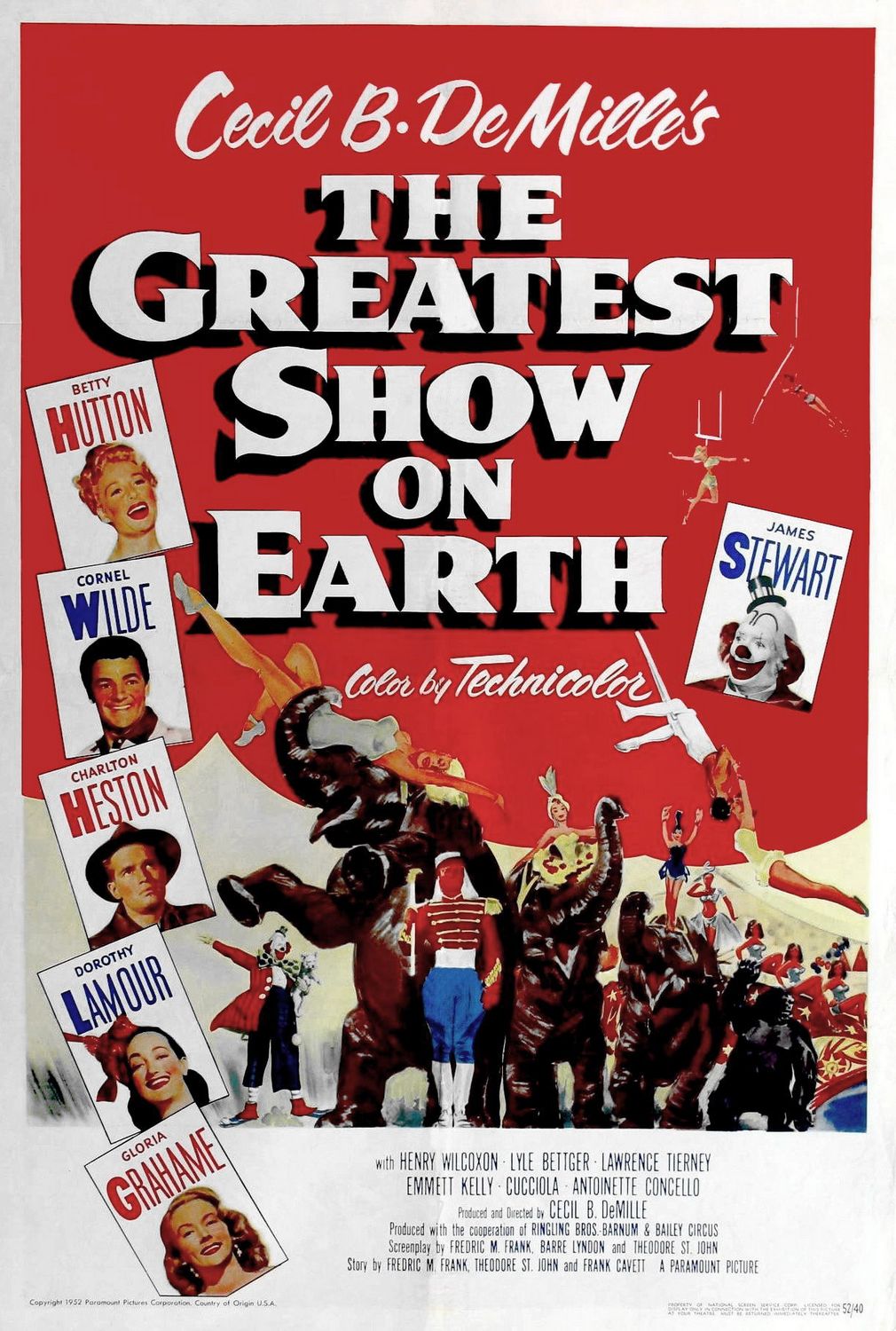 Extra Large Movie Poster Image for The Greatest Show on Earth (#1 of 3)