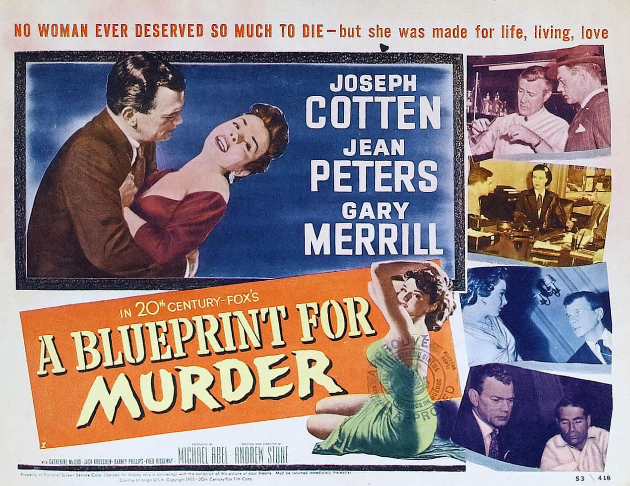 Extra Large Movie Poster Image for A Blueprint for Murder (#2 of 2)