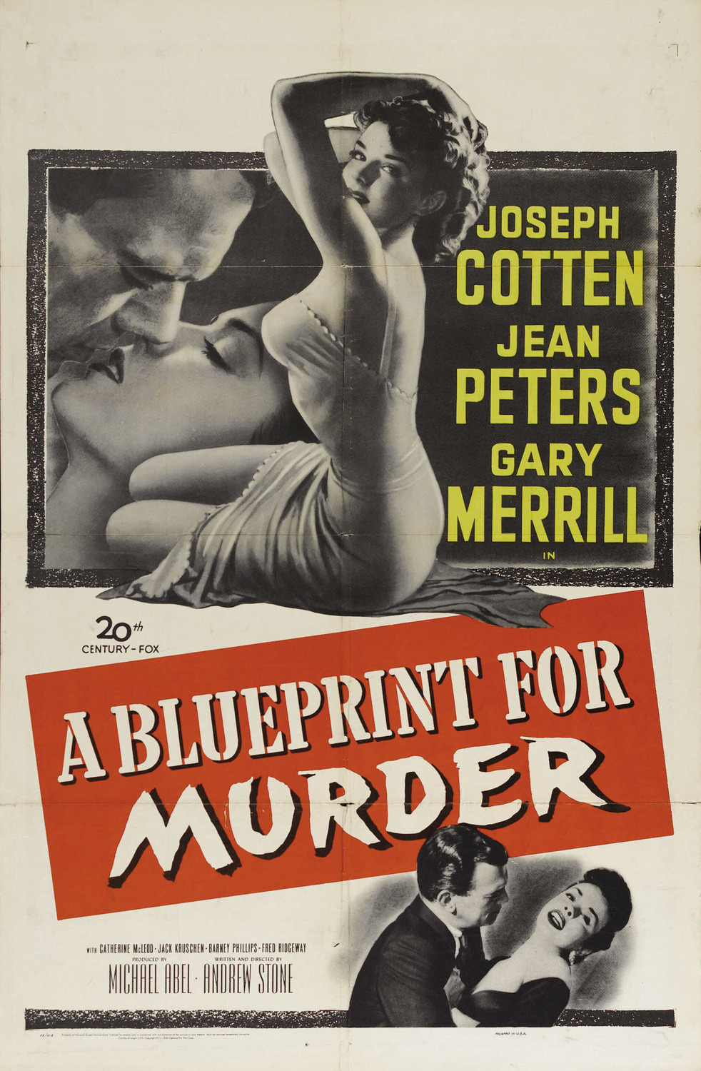 Extra Large Movie Poster Image for A Blueprint for Murder (#1 of 2)