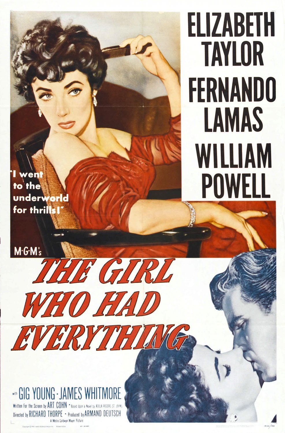 Extra Large Movie Poster Image for The Girl Who Had Everything (#1 of 3)