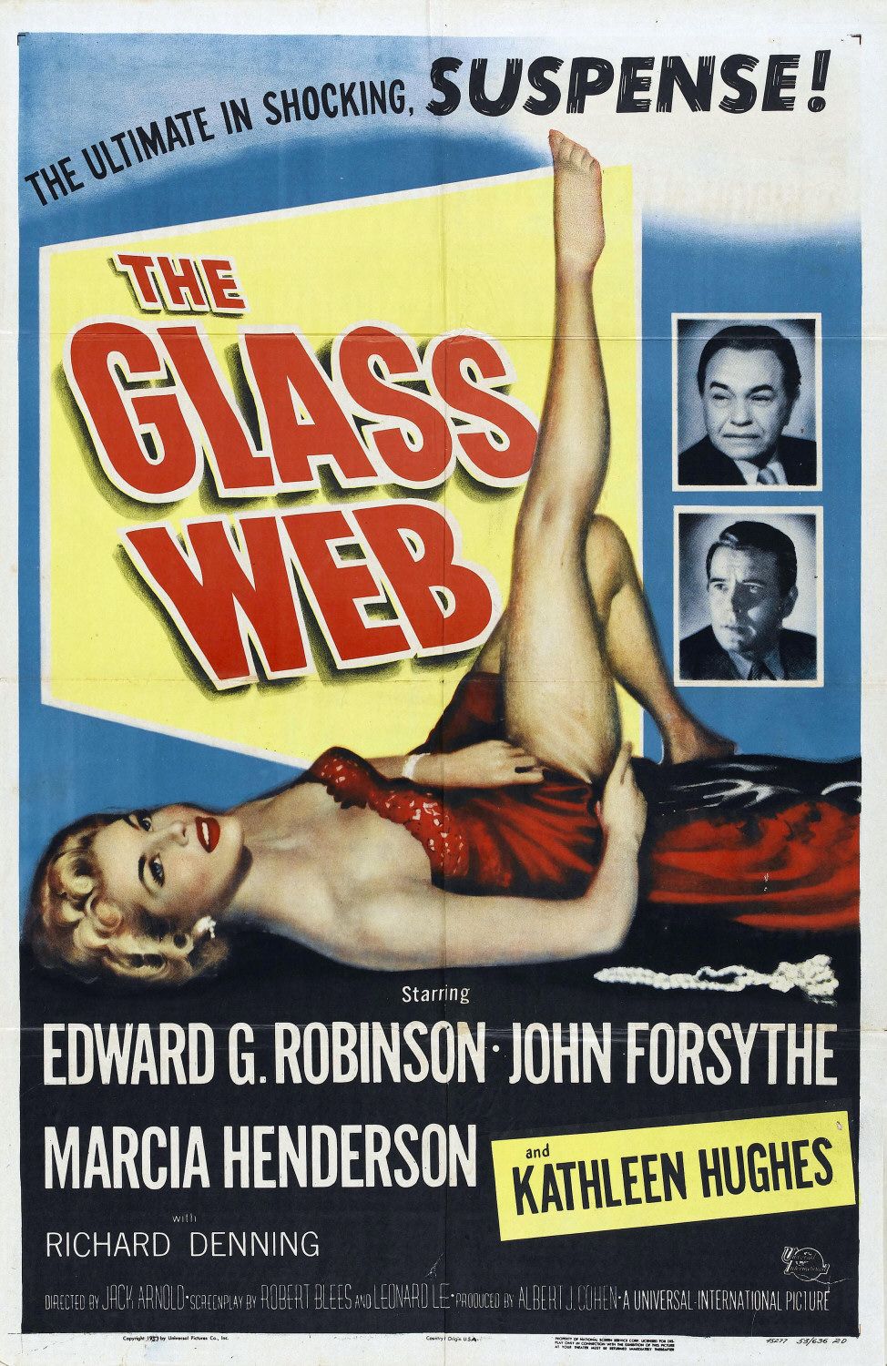 Extra Large Movie Poster Image for The Glass Web 