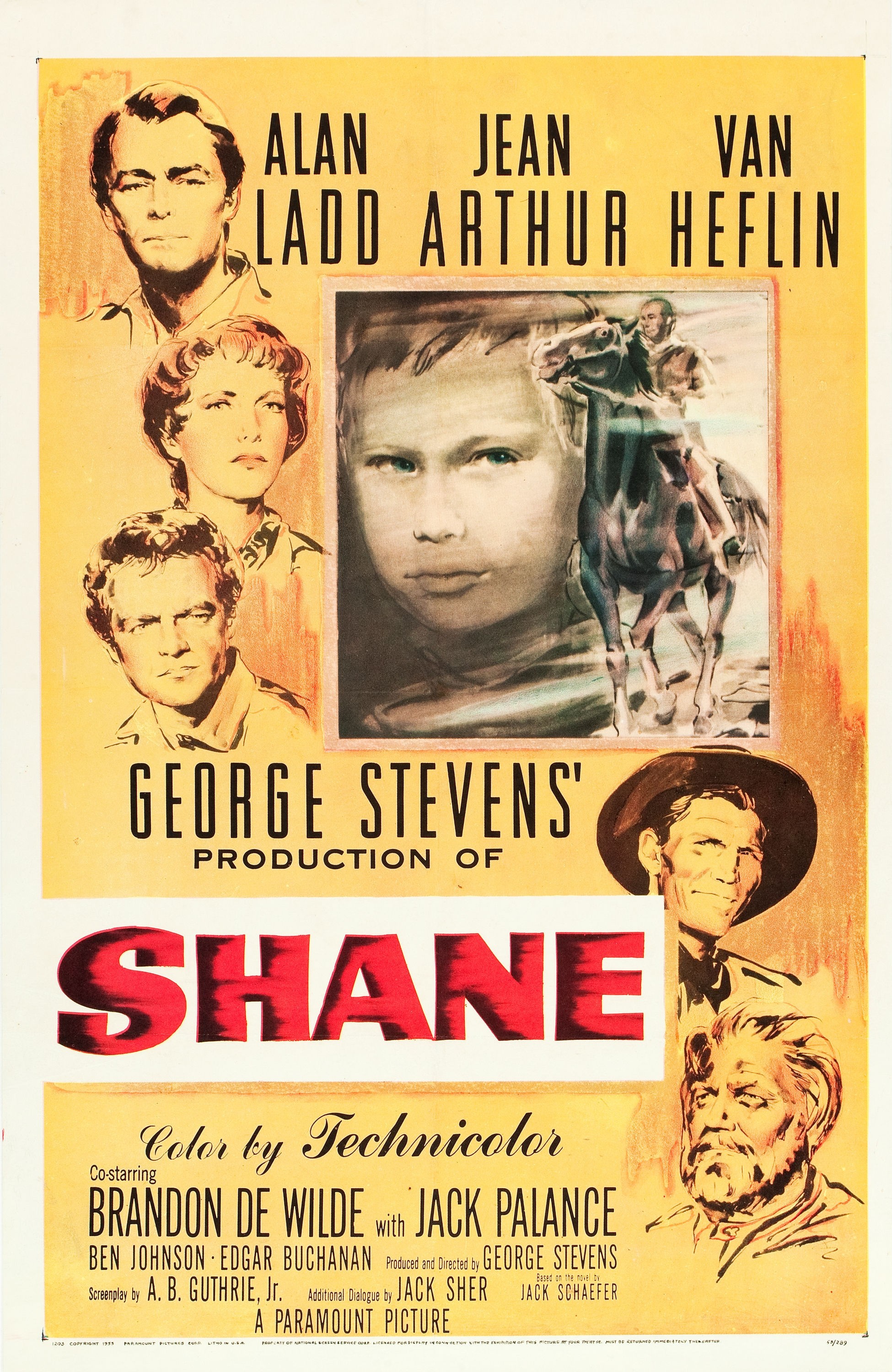 Mega Sized Movie Poster Image for Shane 