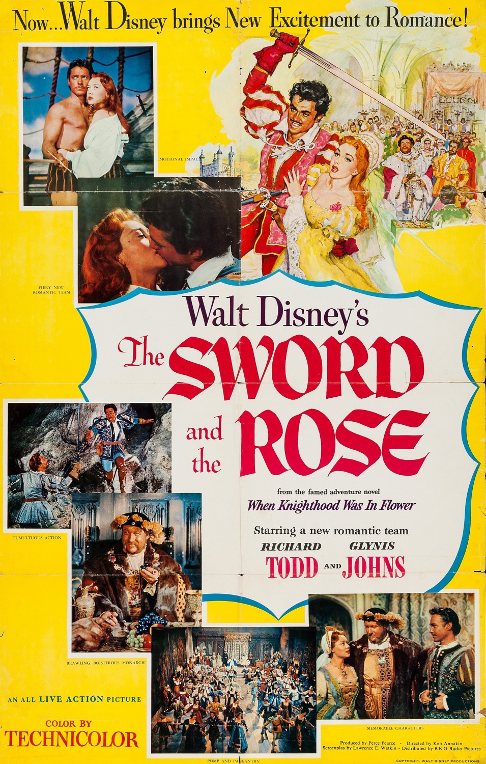 Extra Large Movie Poster Image for The Sword and the Rose 