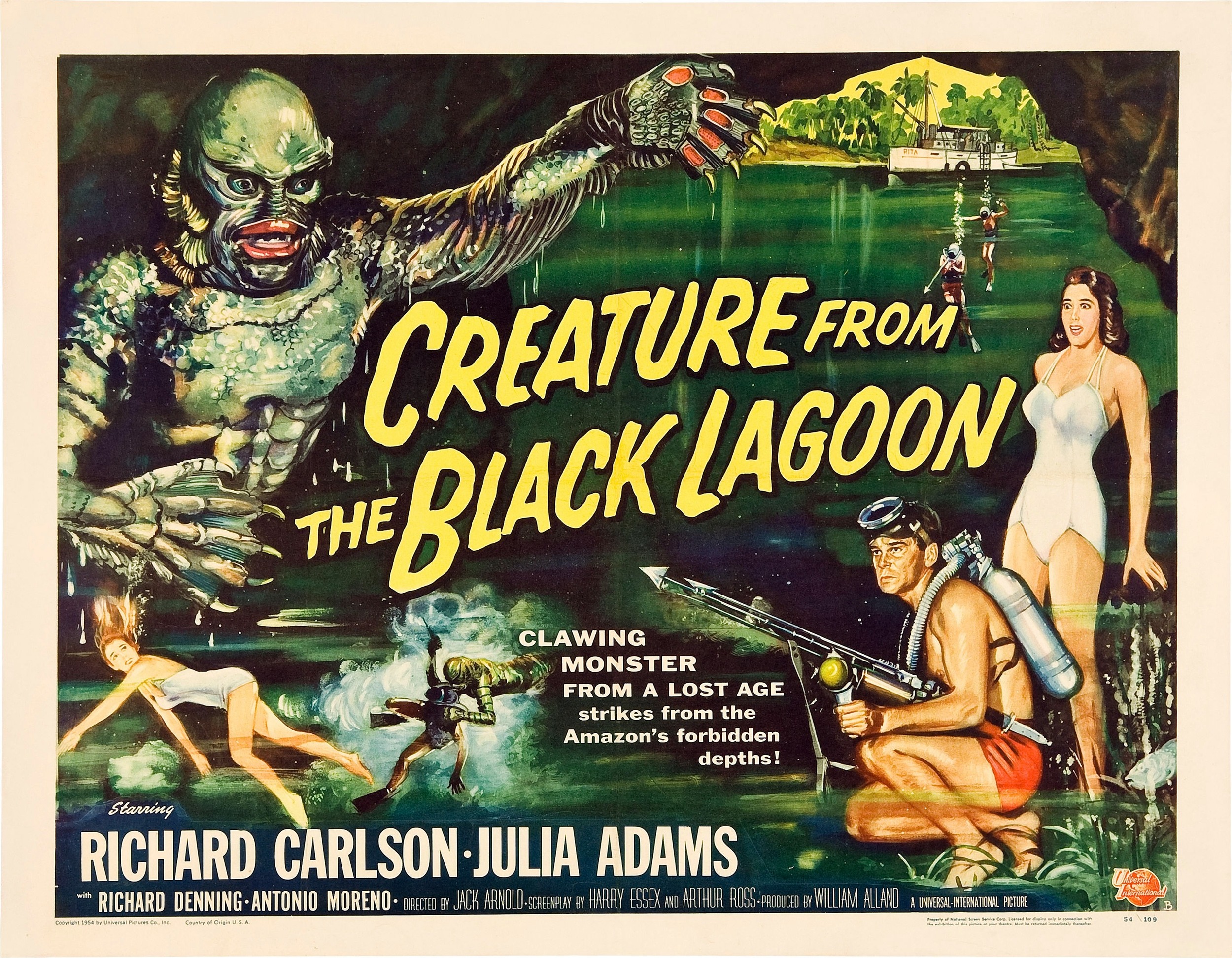 Mega Sized Movie Poster Image for Creature from the Black Lagoon (#4 of 5)