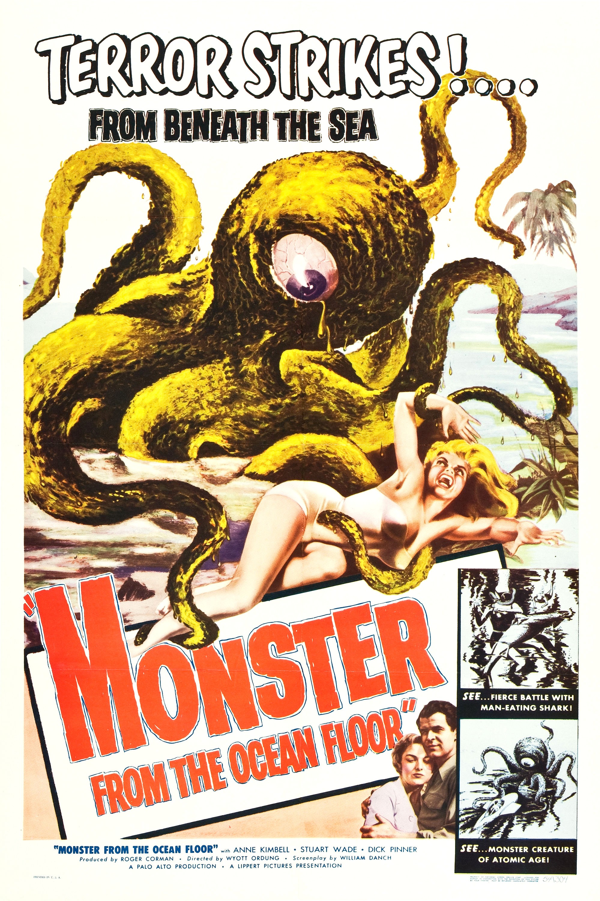 Mega Sized Movie Poster Image for Monster from the Ocean Floor (#1 of 3)
