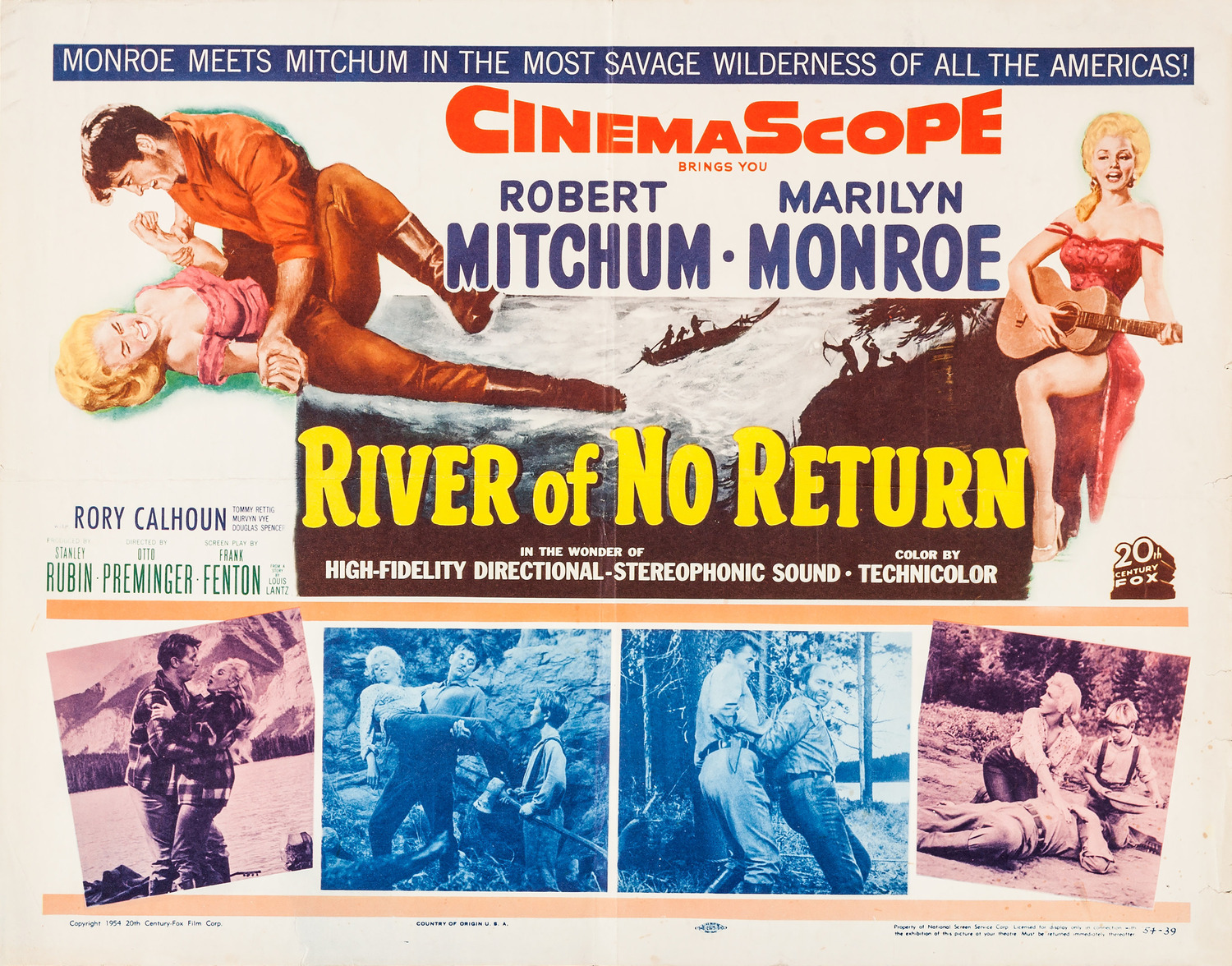 Extra Large Movie Poster Image for River of No Return (#1 of 14)