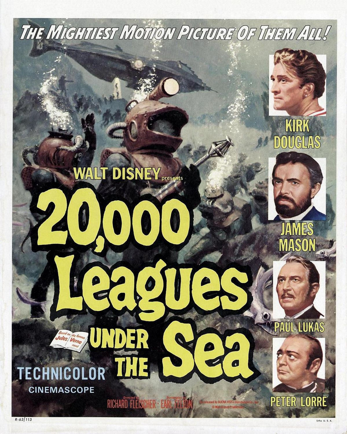 20000 Leagues Under The Sea 1 Of 5 Extra Large Movie Poster Image 20000 Leagues Under The Sea 1 Of 5 Extra Large Movie Poster Image