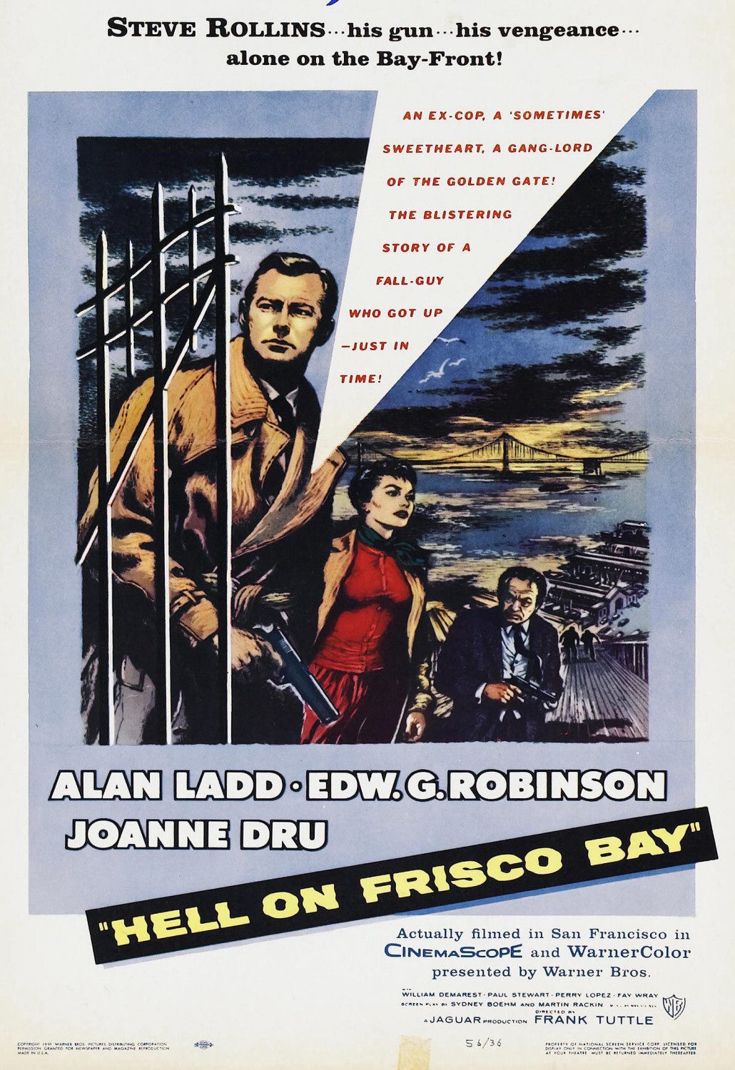 Extra Large Movie Poster Image for Hell on Frisco Bay 