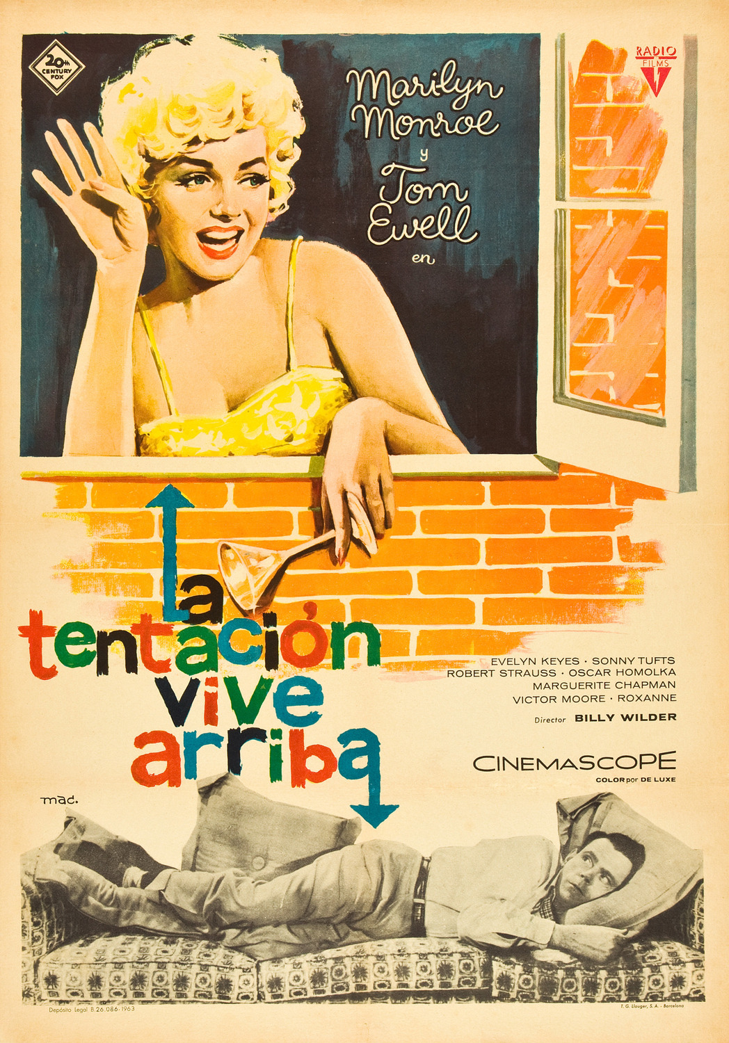 Extra Large Movie Poster Image for The Seven Year Itch (#14 of 18)