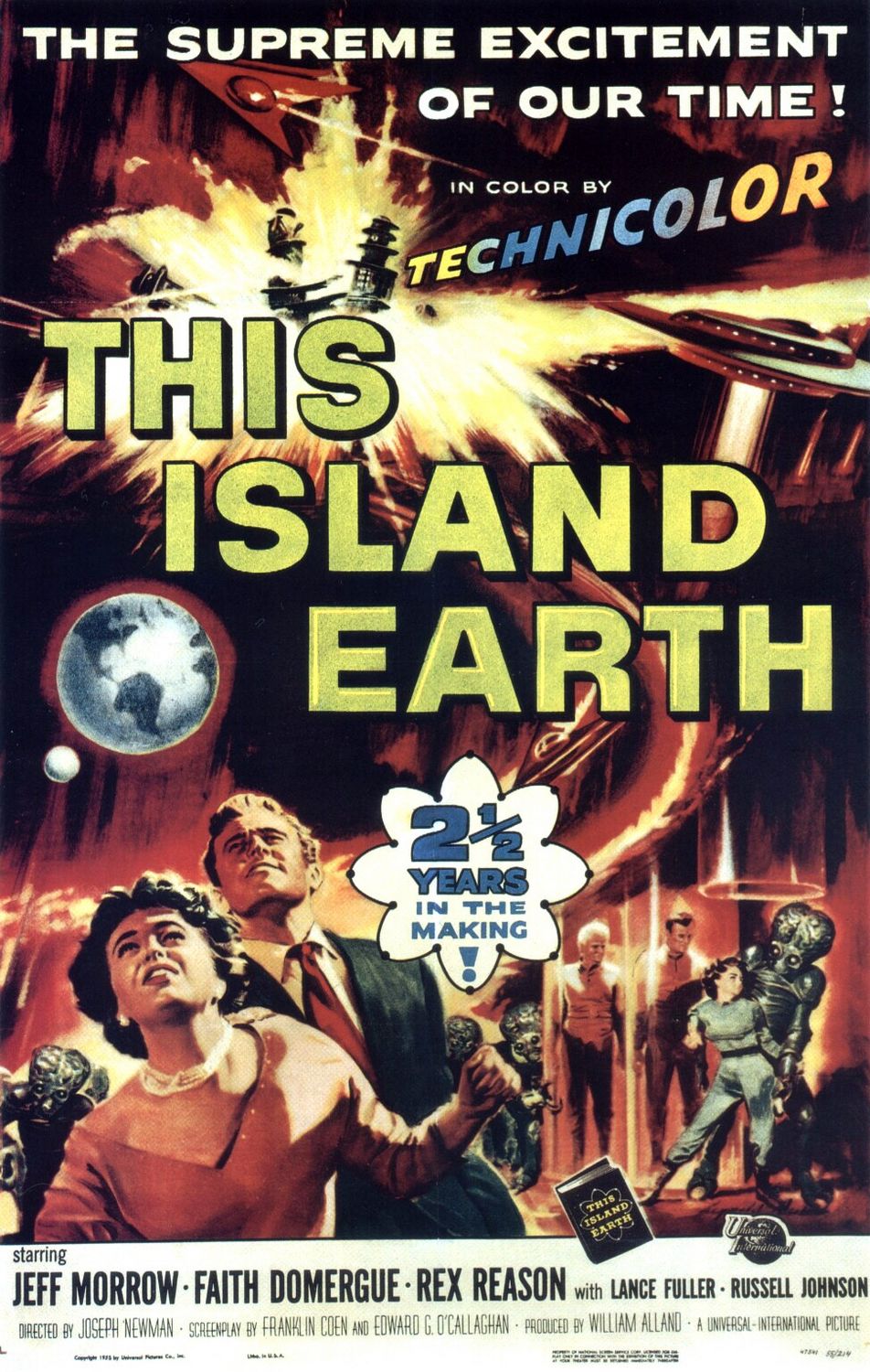 Extra Large Movie Poster Image for This Island Earth (#2 of 9)