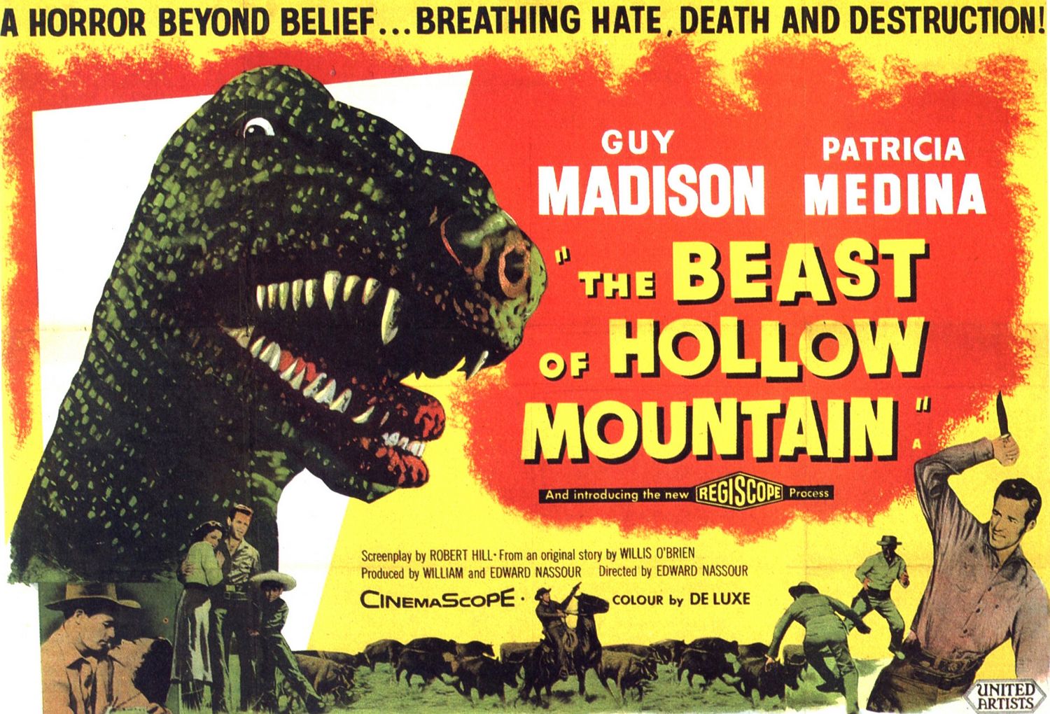Extra Large Movie Poster Image for The Beast of Hollow Mountain 
