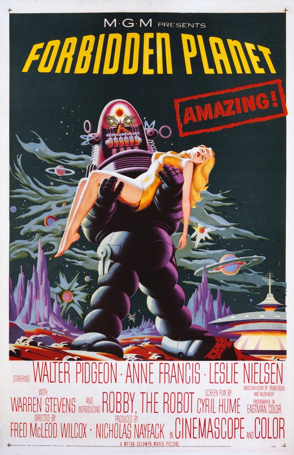 Extra Large Movie Poster Image for Forbidden Planet (#1 of 2)