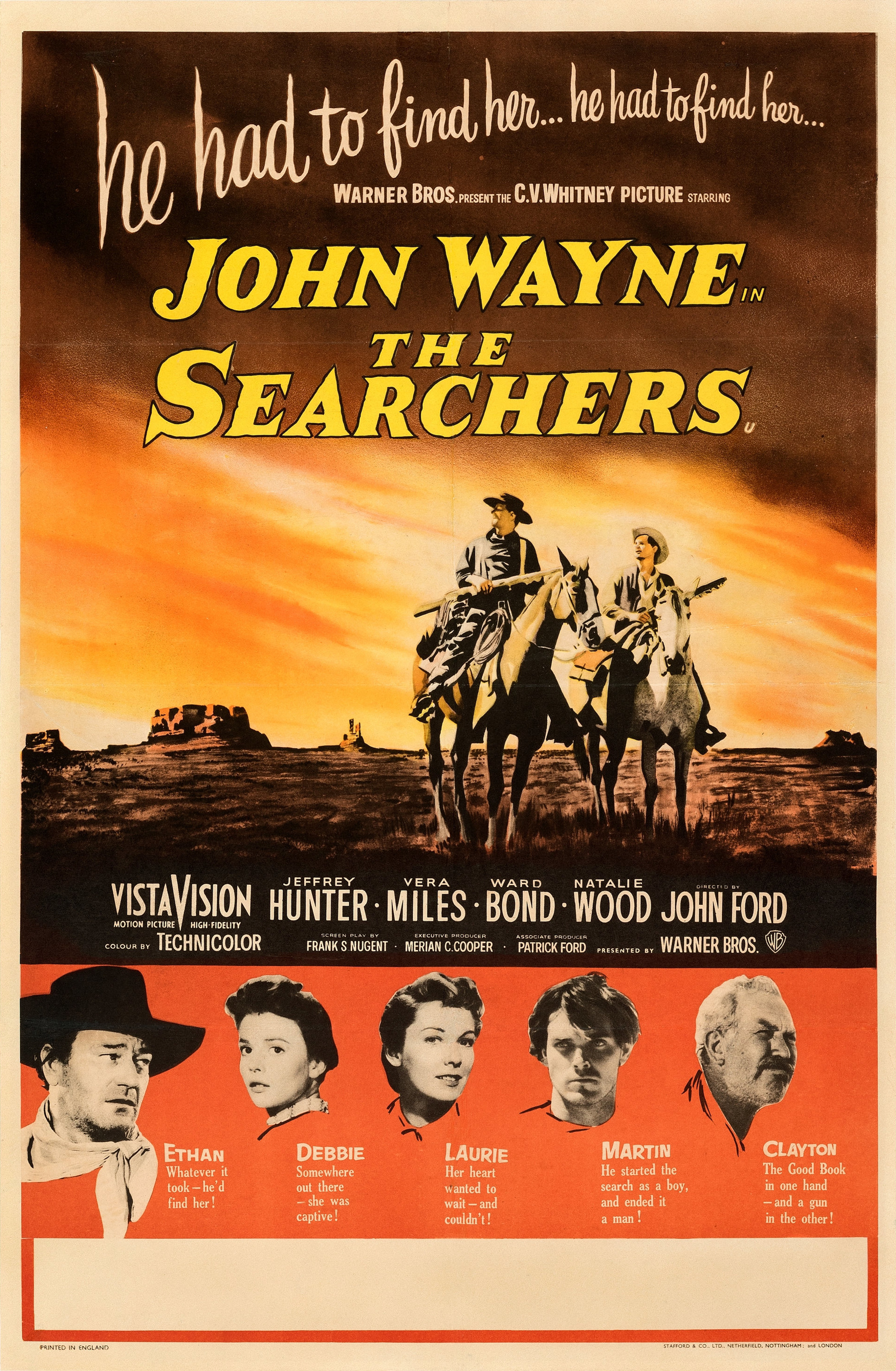 Mega Sized Movie Poster Image for The Searchers (#2 of 2)