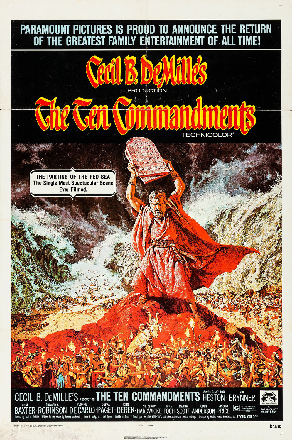 Extra Large Movie Poster Image for The Ten Commandments (#3 of 5)