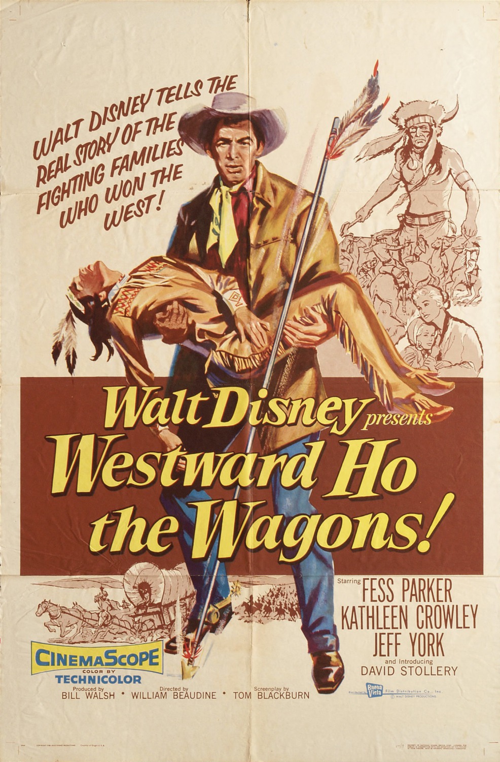 Extra Large Movie Poster Image for Westward Ho, the Wagons! 